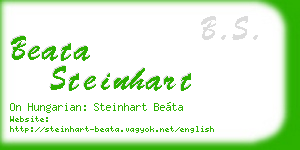 beata steinhart business card